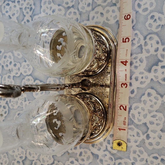 Vintage Oil and Vinegar Set with Caddy - Picture 14 of 17